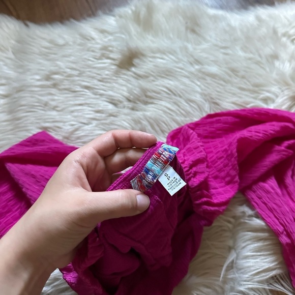 URBAN OUTFITTERS Claudia Blouse In Berry - Picture 4 of 4